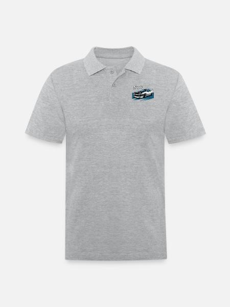 Toyota AE86 - Men's Pique Polo Shirt - heather gray