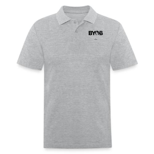 BYOB2 Dark Robot - Men's Pique Polo Shirt