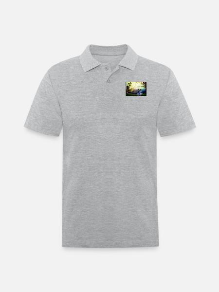 Meeting passionate - Men's Pique Polo Shirt - heather gray