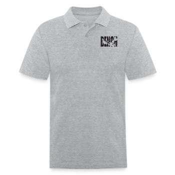 Bench Press - Men's Pique Polo Shirt - heather gray - Front