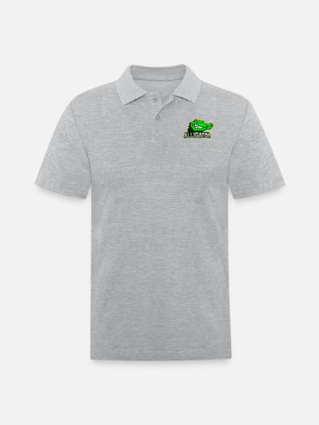 Alligator lovers - Men's Pique Polo Shirt - heather gray