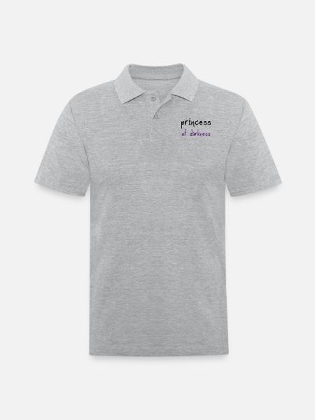 Princess of Darkness - Men's Pique Polo Shirt - heather gray