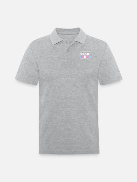 Team Trans - Men's Pique Polo Shirt - heather gray