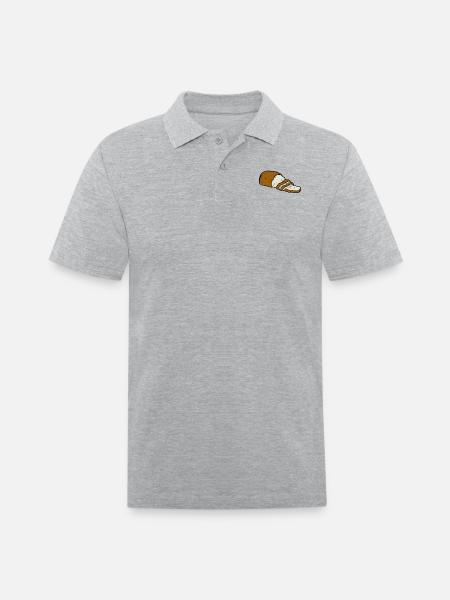 bread - Men's Pique Polo Shirt - heather gray