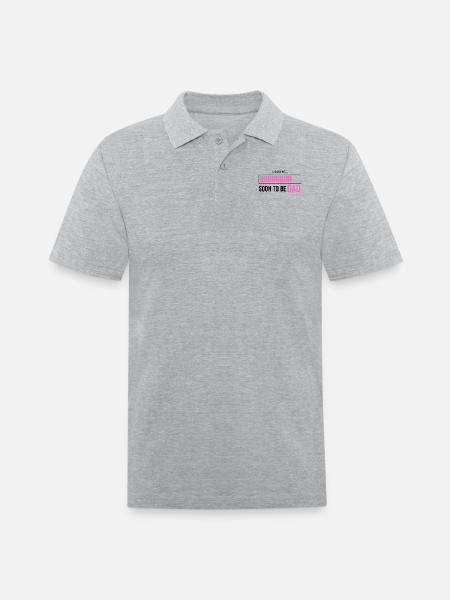 Soon To Be Dad - Men's Pique Polo Shirt - heather gray