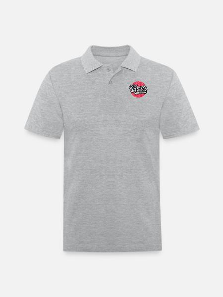 Music is medicine - Men's Pique Polo Shirt - heather gray