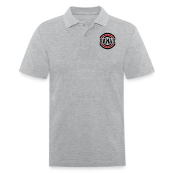 Hawaii State - Men's Pique Polo Shirt - heather gray - Front