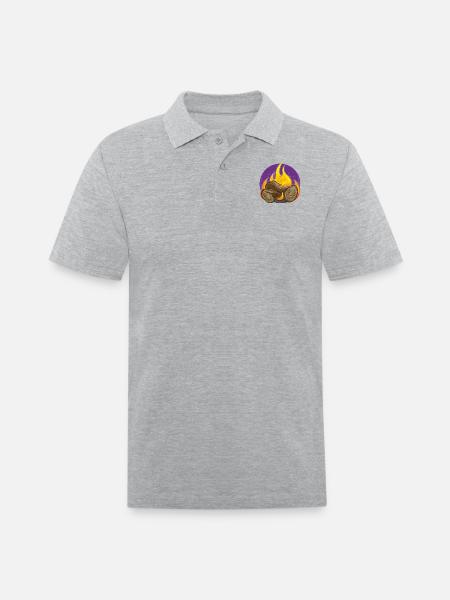 Bonfire - Men's Pique Polo Shirt - heather gray
