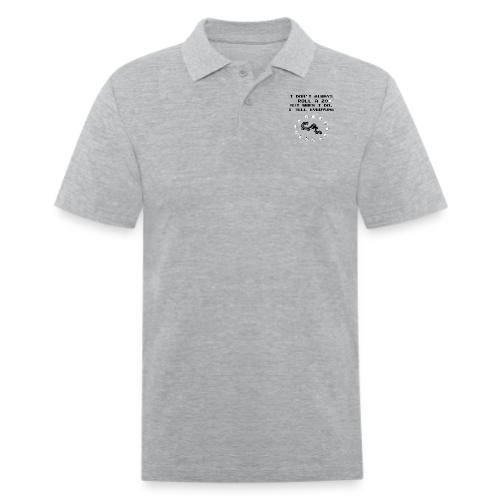 I Don't Always Roll a 20 D&D T-Shirt | Retro 8-Bit - Men's Pique Polo Shirt