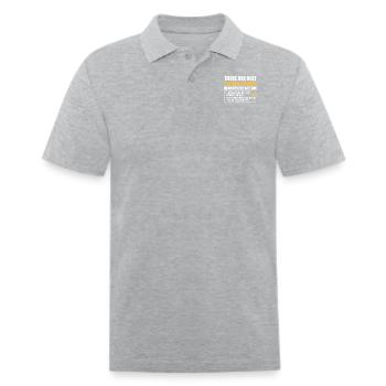 There Are Only 2 Hard Things In Computer Science - Men's Pique Polo Shirt - heather gray - Front