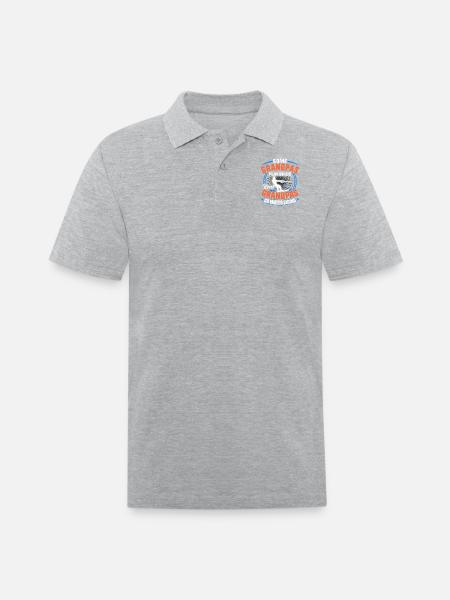 Water Ski - Men's Pique Polo Shirt - heather gray