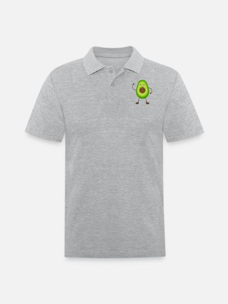Avo cuddle - Men's Pique Polo Shirt - heather gray