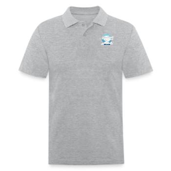 Nordkapp 71 10 21 N Norway design - Men's Pique Polo Shirt - heather gray - Front