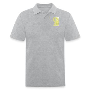 Nordkapp 71 10 21 N Norway design - Men's Pique Polo Shirt - heather gray - Front
