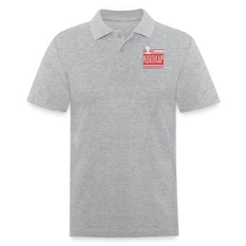 Nordkapp 71 10 21 N Norway design - Men's Pique Polo Shirt - heather gray - Front