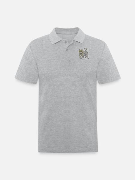 Donkey Mule Scarf Sunglasses - Men's Pique Polo Shirt - heather gray