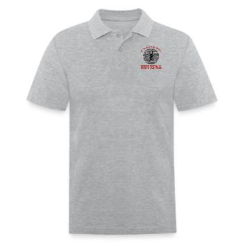 wall - Men's Pique Polo Shirt - heather gray - Front