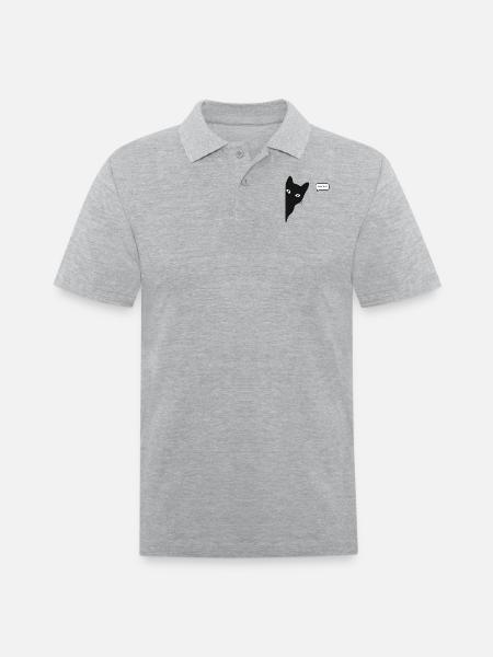 Cat saw that - Men's Pique Polo Shirt - heather gray
