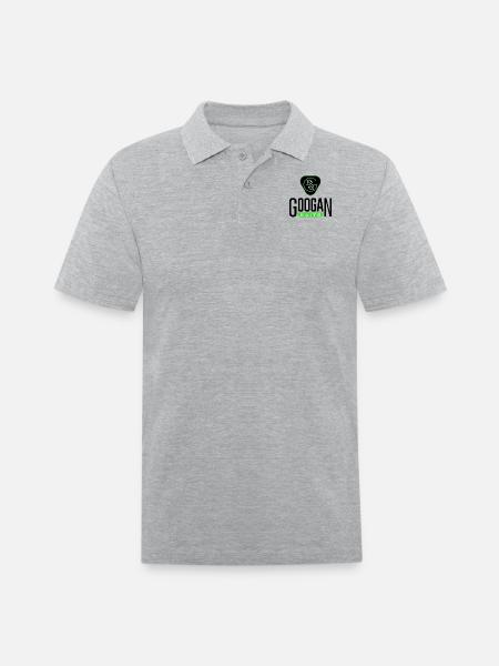 GOOGAN BAITS - Men's Pique Polo Shirt - heather gray