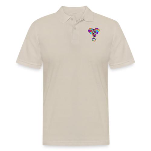 Art Deco elephant - Men's Pique Polo Shirt
