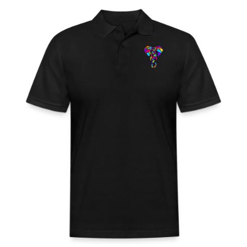 Art Deco elephant - Men's Pique Polo Shirt