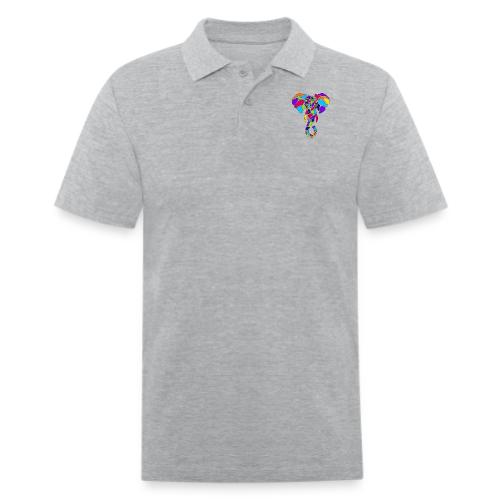 Art Deco elephant - Men's Pique Polo Shirt