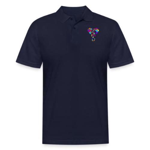 Art Deco elephant - Men's Pique Polo Shirt