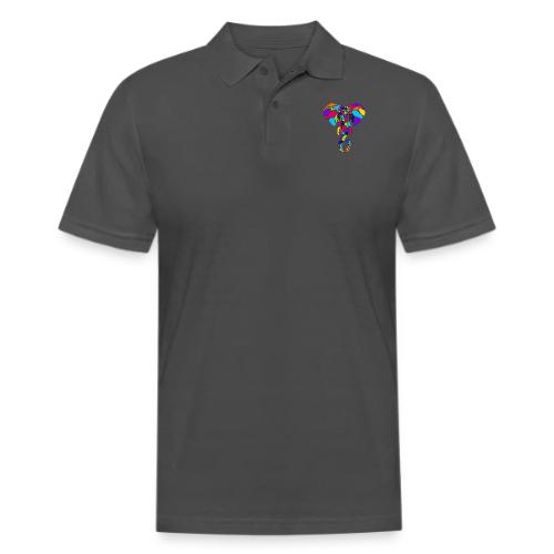 Art Deco elephant - Men's Pique Polo Shirt