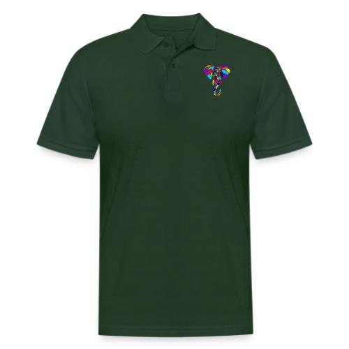 Art Deco elephant - Men's Pique Polo Shirt