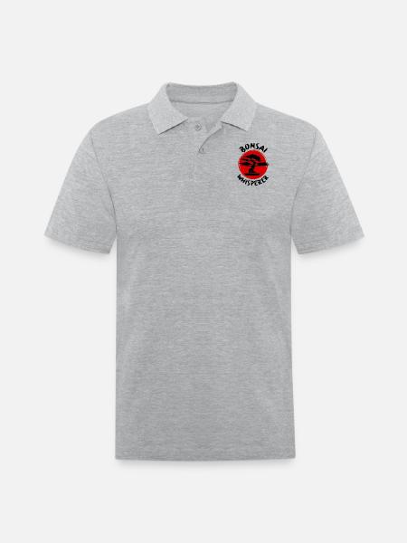 Bonsai Whisperer - Men's Pique Polo Shirt - heather gray