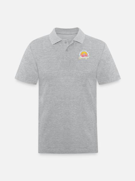 Parkour Freerunning Traceur - Men's Pique Polo Shirt - heather gray