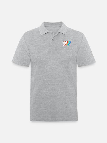 Cryptozoologist Cryptid Mothman - Men's Pique Polo Shirt - heather gray