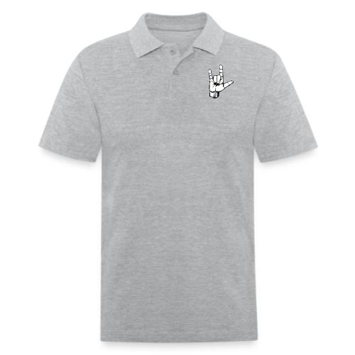 Rock n Roll Hand Sign - Men's Pique Polo Shirt