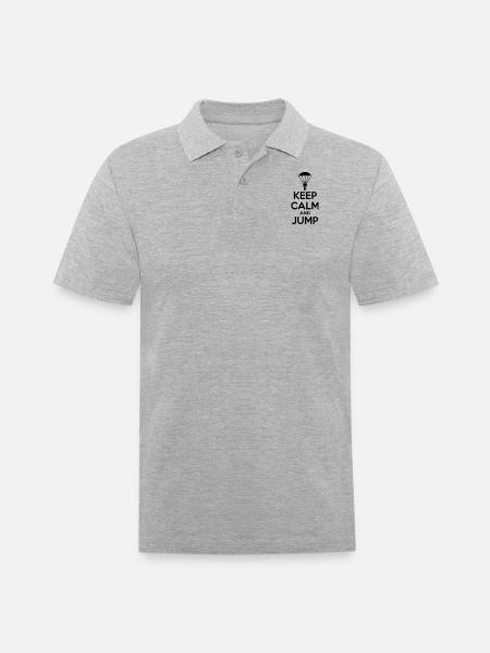 parachute - Men's Pique Polo Shirt - heather gray