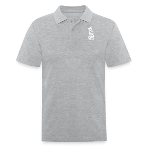 Coastal Christmas White Snowman - Men's Pique Polo Shirt