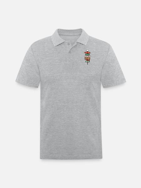 Signs of Imagination Collection. - Men's Pique Polo Shirt - heather gray