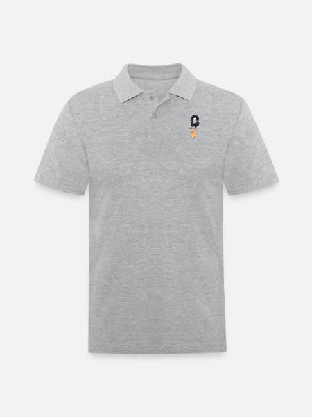 boo - Men's Pique Polo Shirt - heather gray