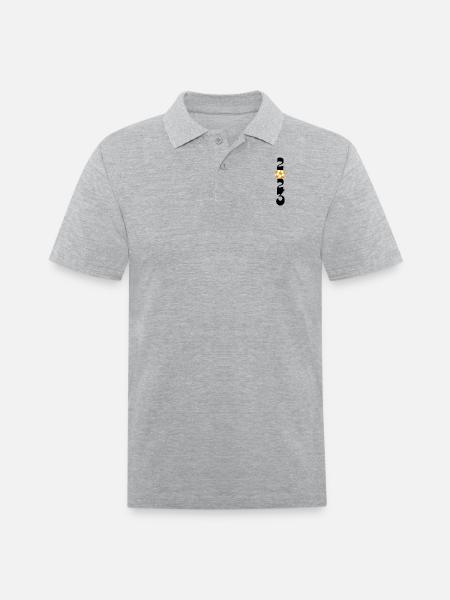 SPORT FOOTBALL - Men's Pique Polo Shirt - heather gray