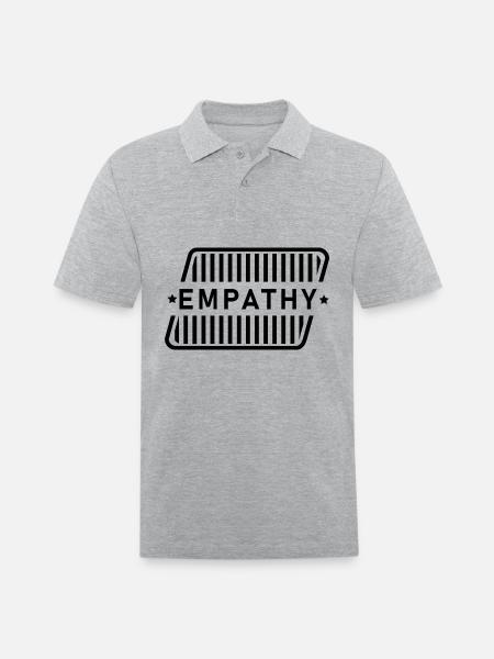 Empathy - Men's Pique Polo Shirt - heather gray