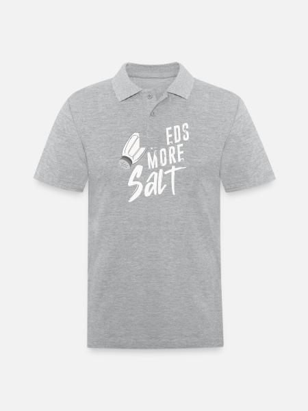 Salt Lovers Needs More Salt - Men's Pique Polo Shirt - heather gray