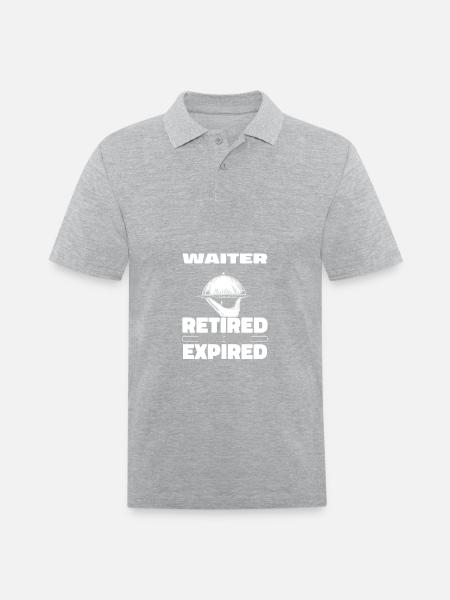 Waiter Waitress Retired - Men's Pique Polo Shirt - heather gray