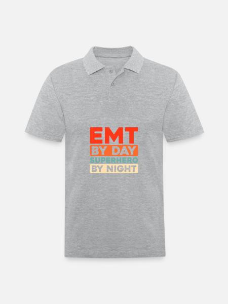 Emt Paramedic - Men's Pique Polo Shirt - heather gray