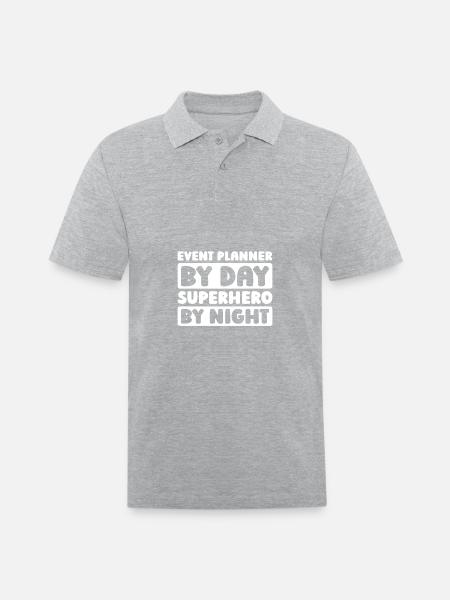 Event Planner - Men's Pique Polo Shirt - heather gray