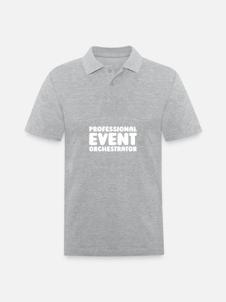 Event Planner - Men's Pique Polo Shirt - heather gray