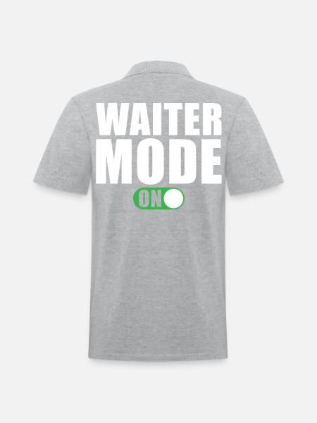 Waiter Mode on - Men's Pique Polo Shirt -