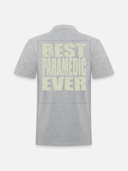 Best Paramedic Ever Paramedic Gift - Men's Pique Polo Shirt -