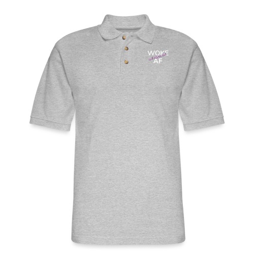 Woke & Caffeinated AF - Men's Pique Polo Shirt