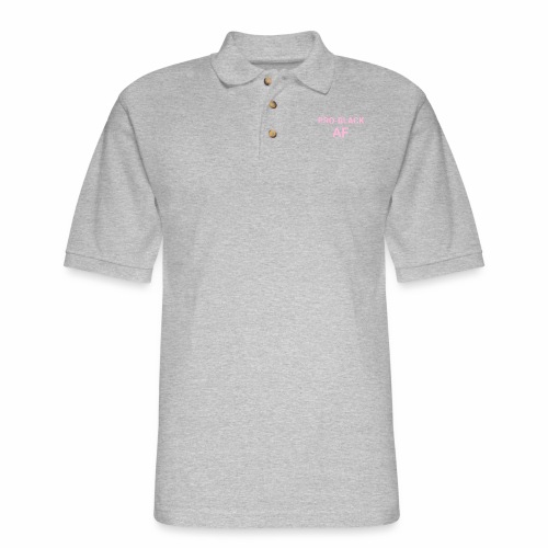 pro black af pink - Men's Pique Polo Shirt