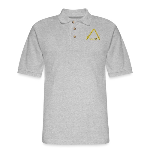 Valor Golden Graphic - Men's Pique Polo Shirt