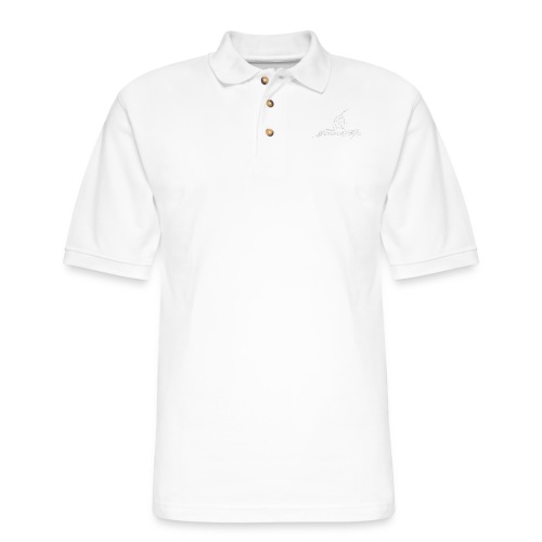 Natural Highs Logo In White - Men's Pique Polo Shirt